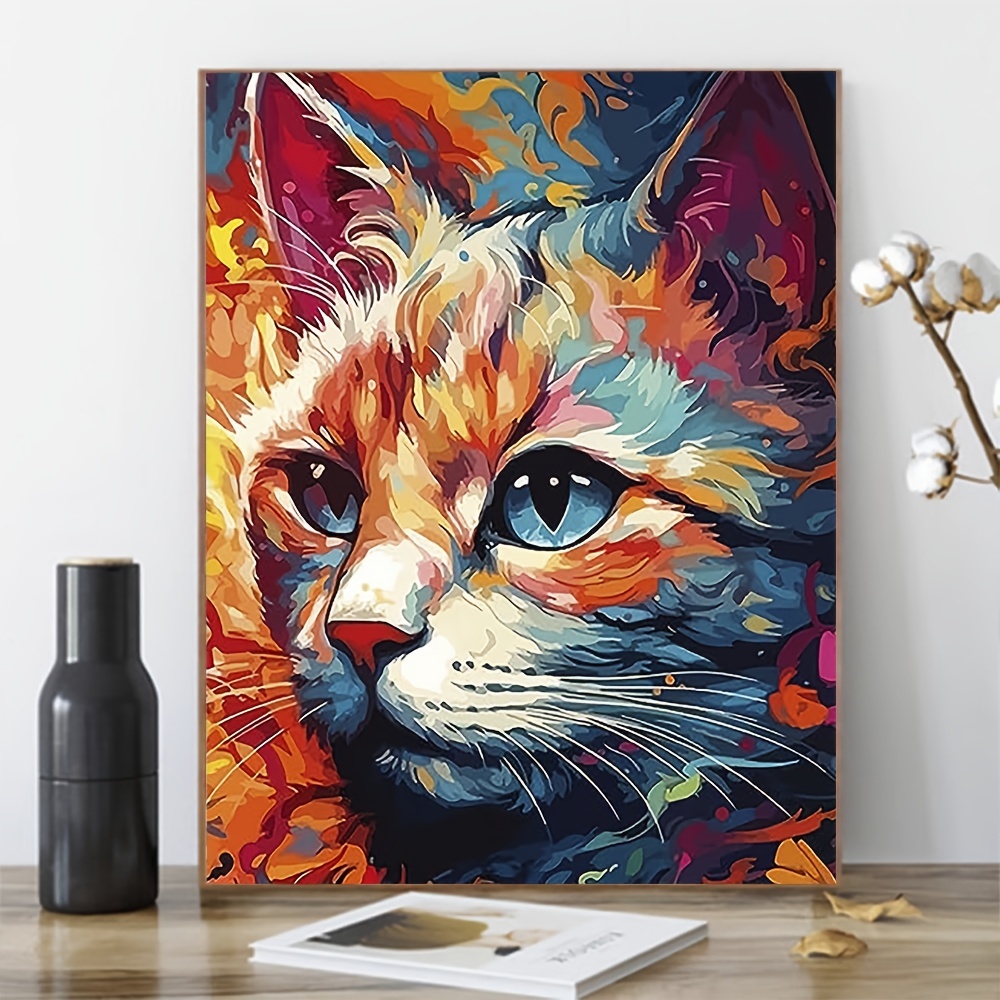 Coffret peinture au numéro - Petit Pinceau - La fille aux chats
