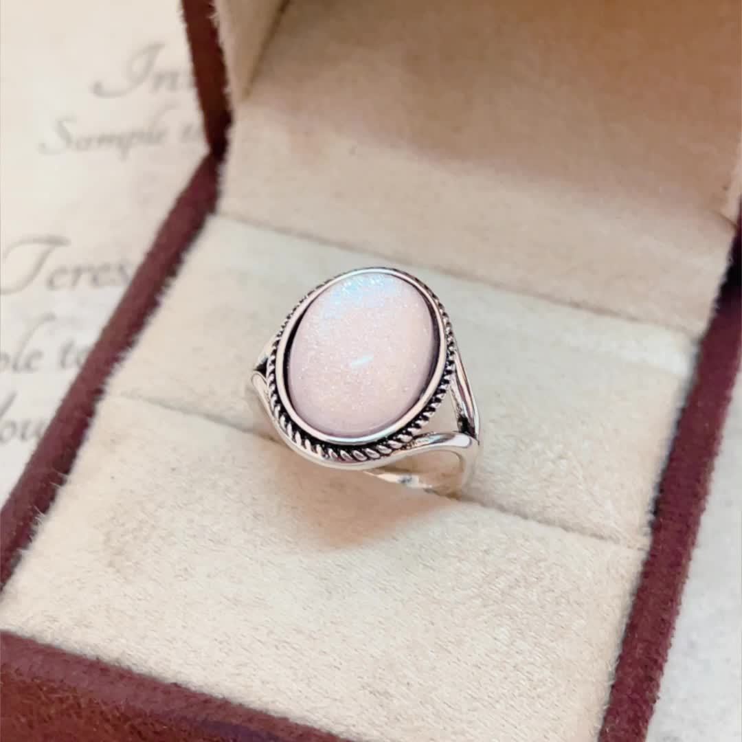 Exquisite Sunflower Copper Ring with Zirconia
