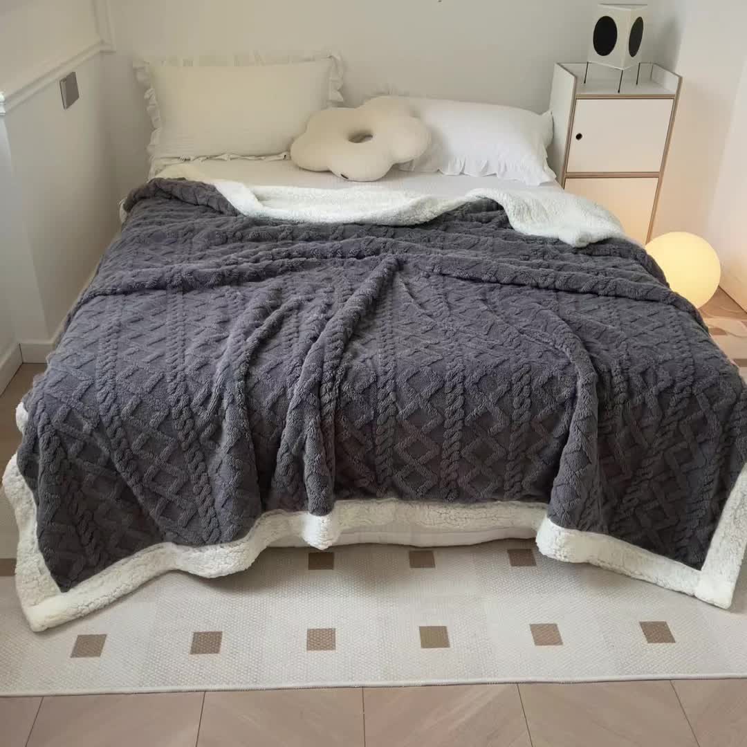 Couverture de lit épaisse et double face • Mille et une couverture