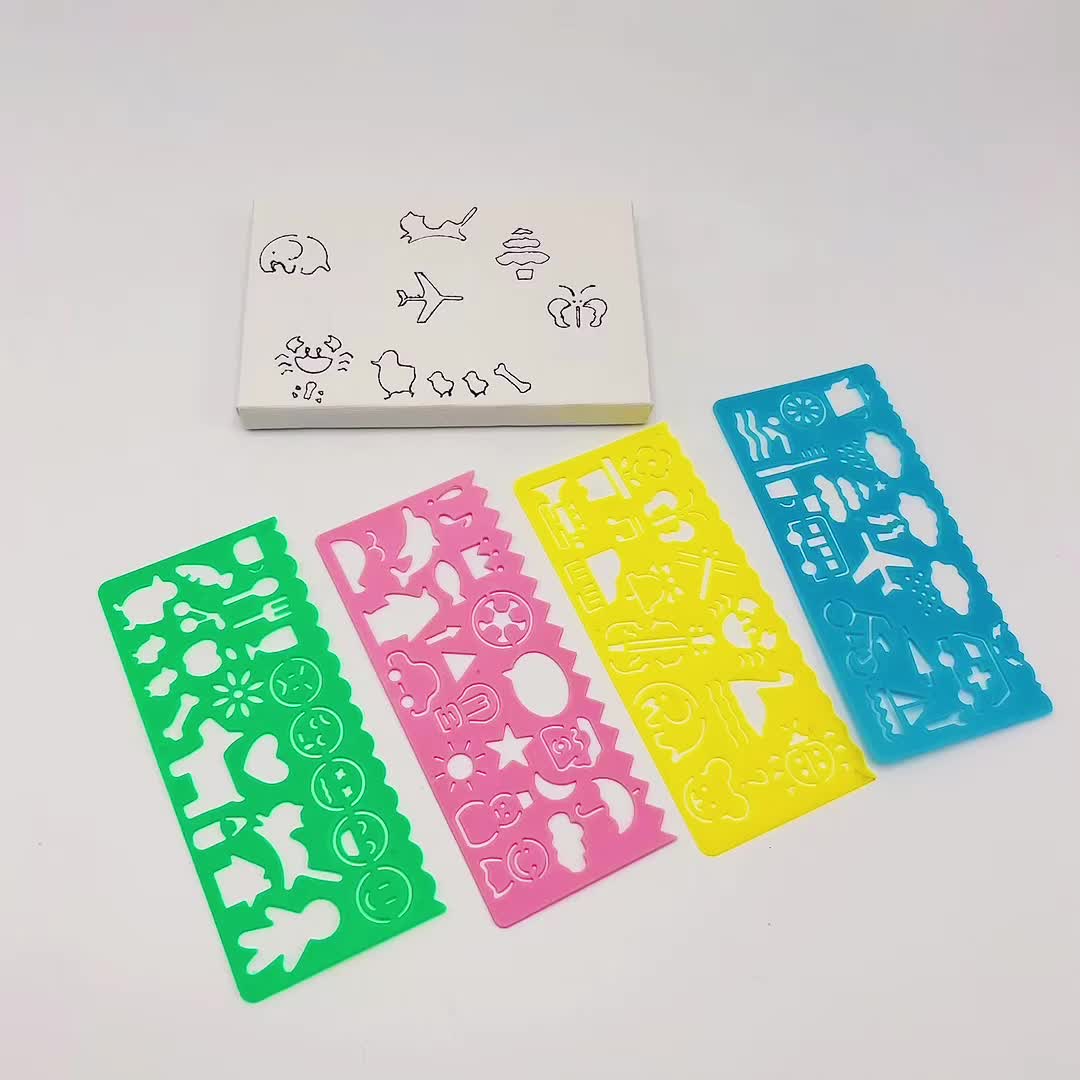 Creative Multifunctional Patterned Ruler Set Cute - Temu