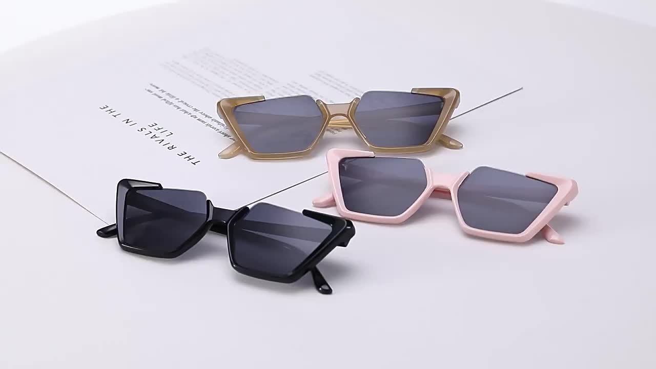 Y2k Irregular Fashion Sunglasses For Women Men Fun Color Block