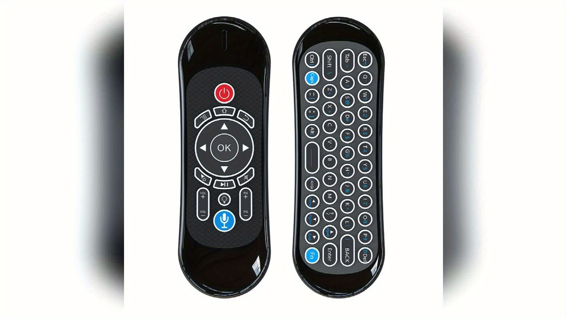 2 4g 6 Anxis Gyroscope Air Mouse Rechargeable Smart Voice Remote Control  Wireless Keyboard Multifunctional Remote Control 7 Color Backlit Air Mouse  Suport Ir Learning Shield Android Tv Box Pc Projector Htpc