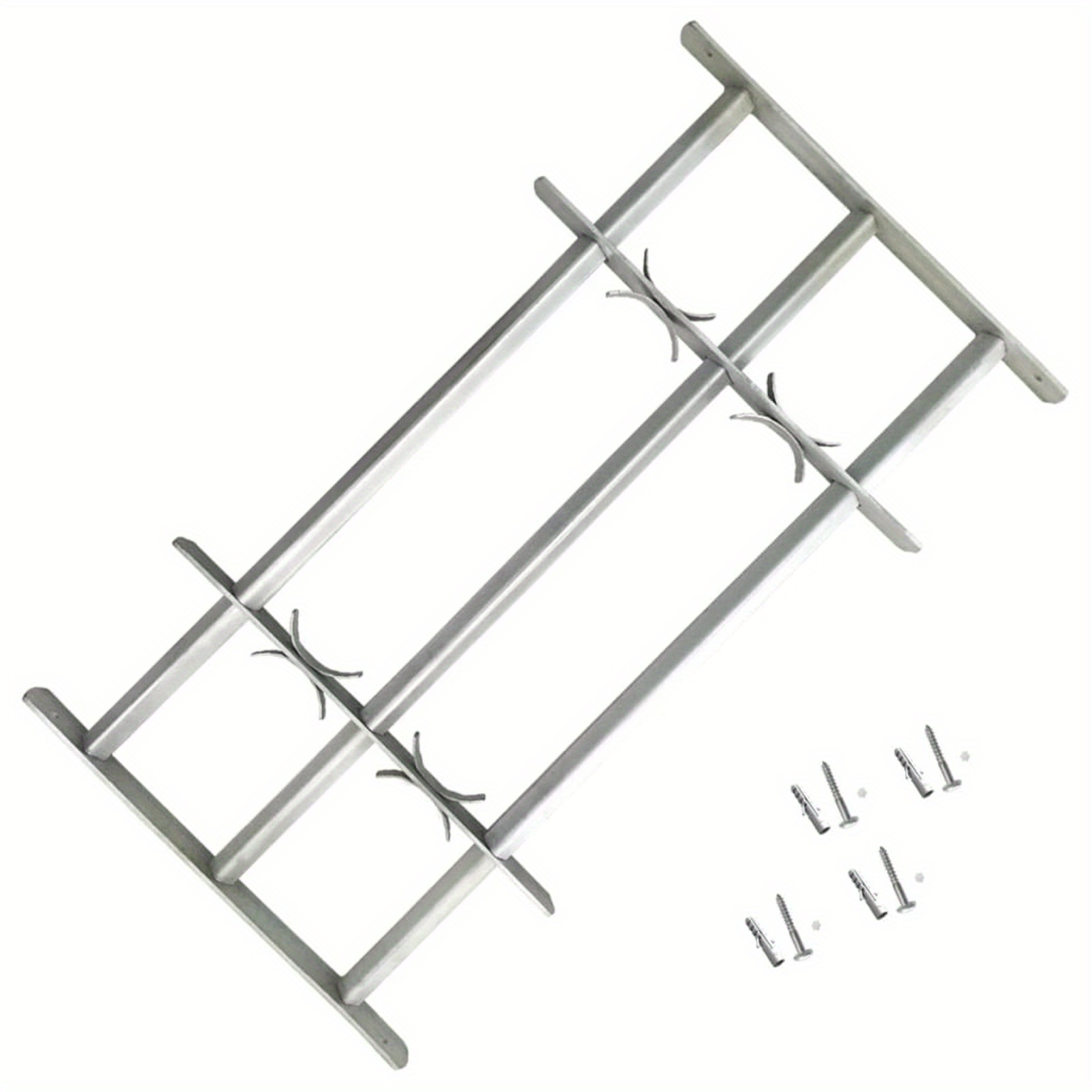 Image of Window Grille Adjustable With Bars Window Security Bar With Screws Adjustable Security Grille Window Security Burglar Protection Cellar Window Security 700-1050m