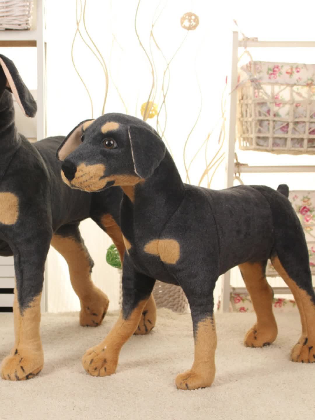 Large Simulation Animal Creative Toy Doberman Simulation - Temu