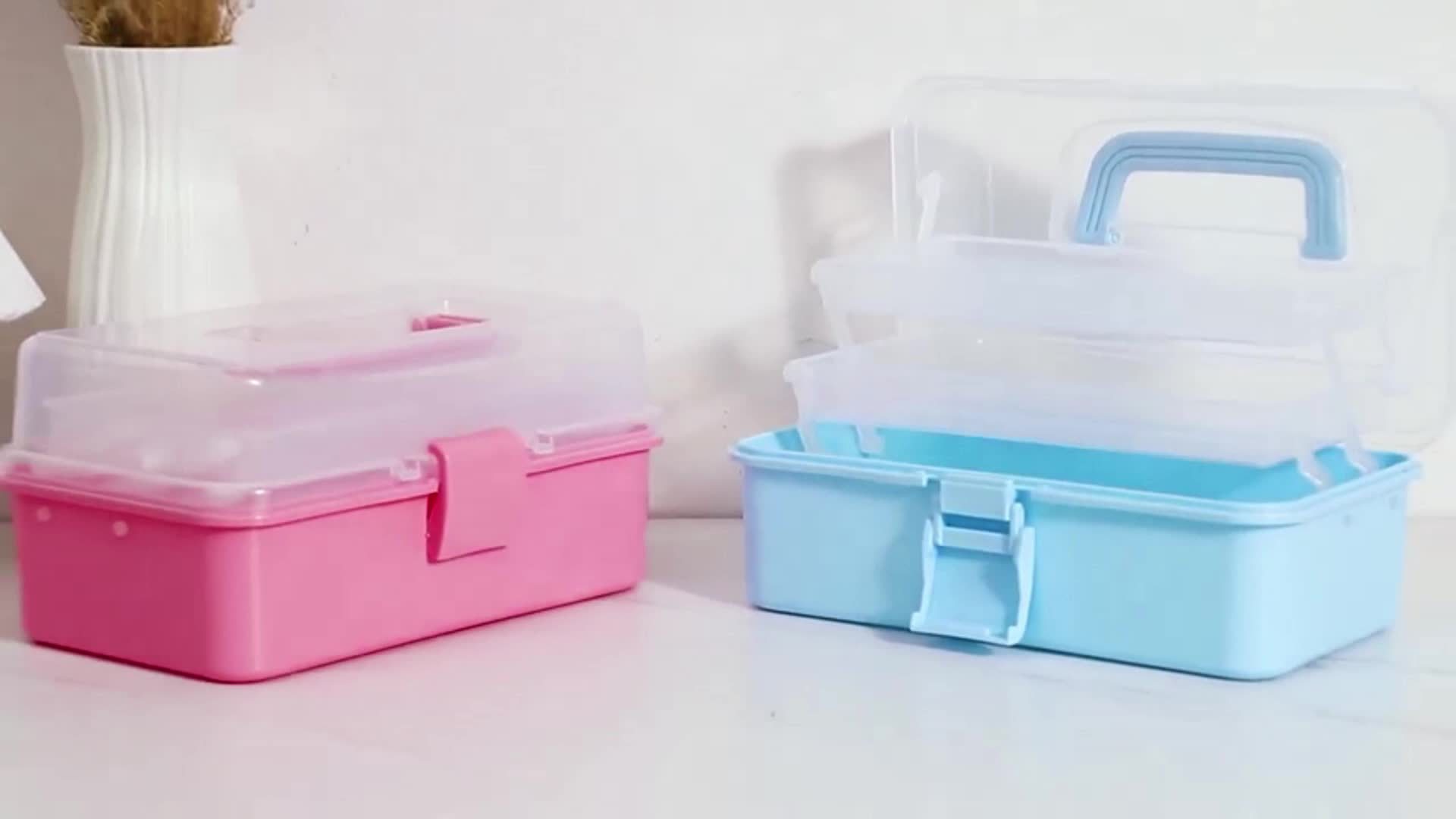 Folding Three layer Multipurpose Storage Tool Box/art Crafts - Temu