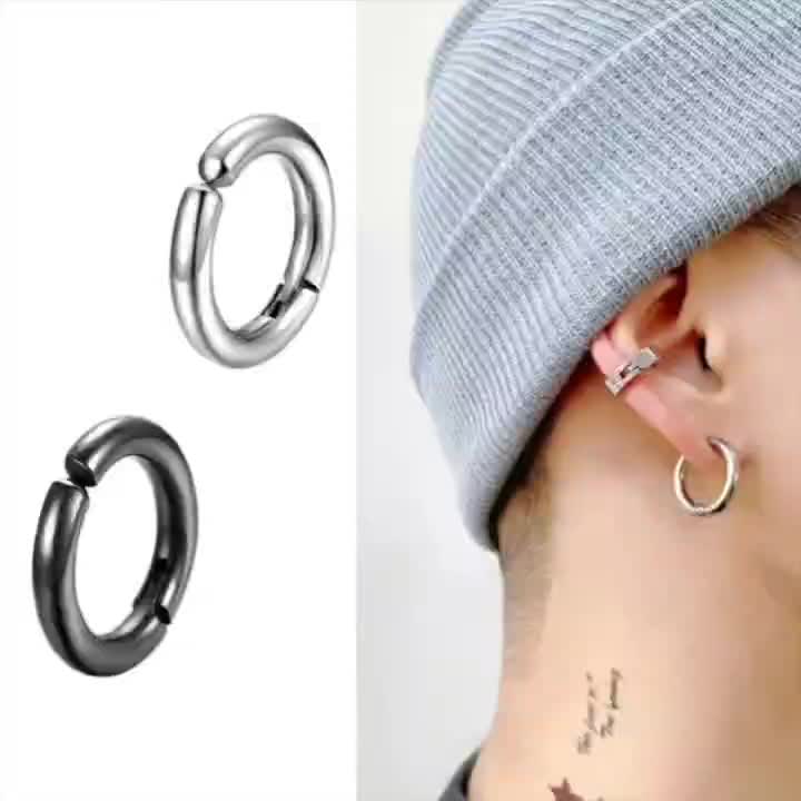Stylish Stainless Steel Ear Clip for Men