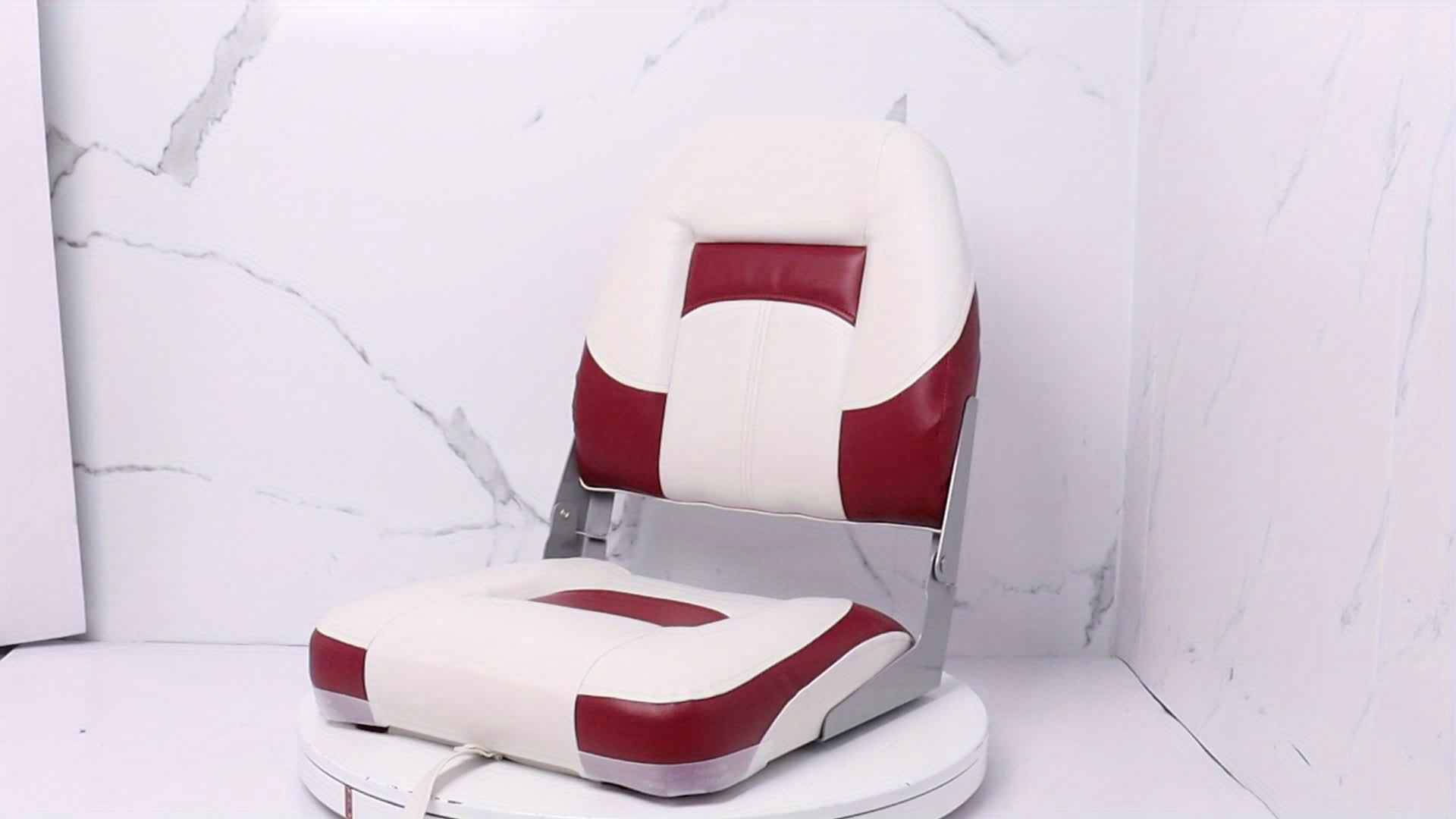 2pcs Foldable Marine Captain Chair with Color Patchwork