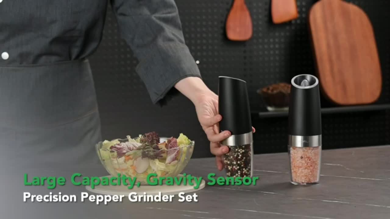 Electric Salt And Pepper Grinder Set With Storage Base - Temu