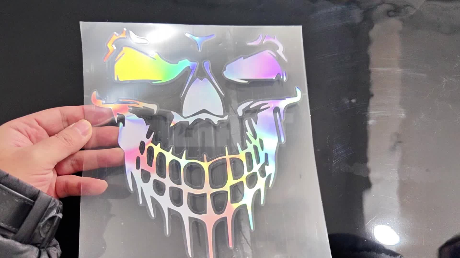 Half Face Skull Art Car Stickers Car Styling Vinyl - Temu