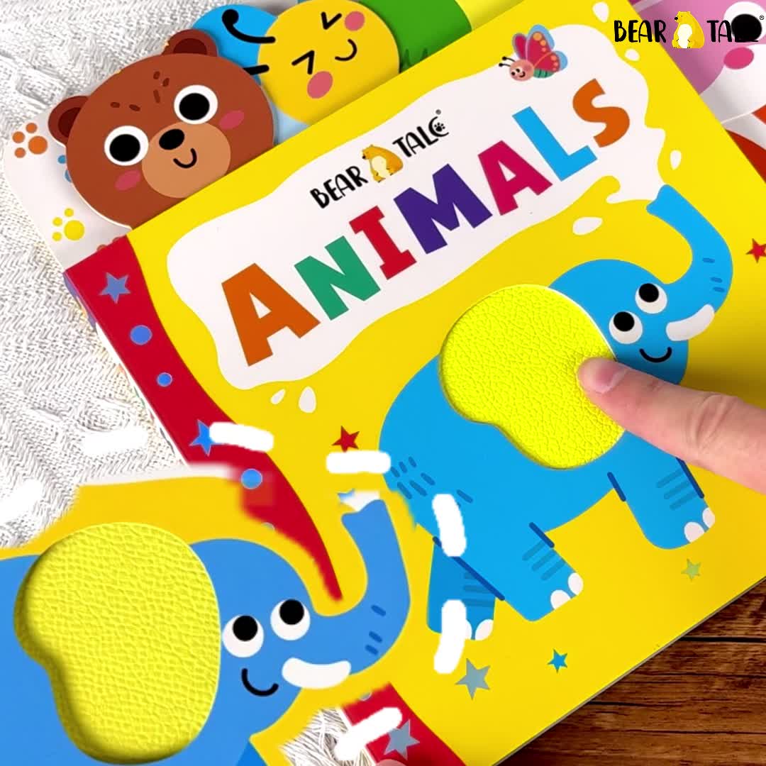Sensory Touch-and-Feel Animal Board Book for Toddlers