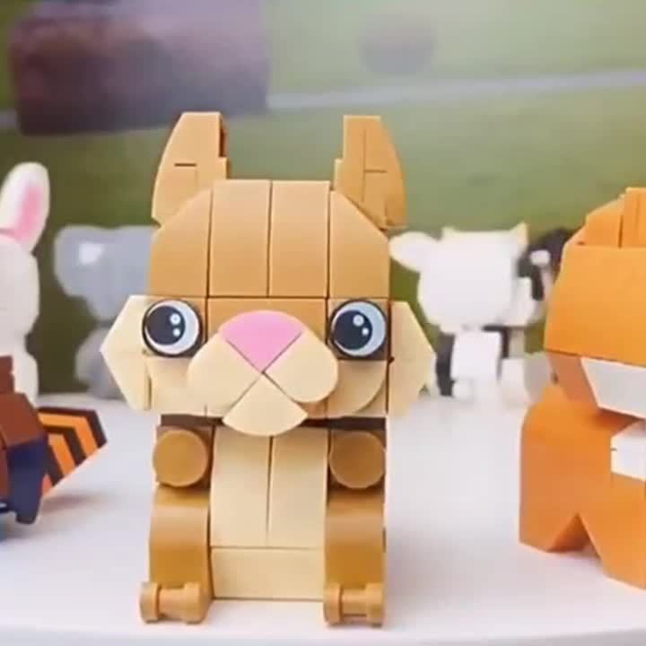 Mini Animal Building Blocks - Compatible with Multiple Scenes