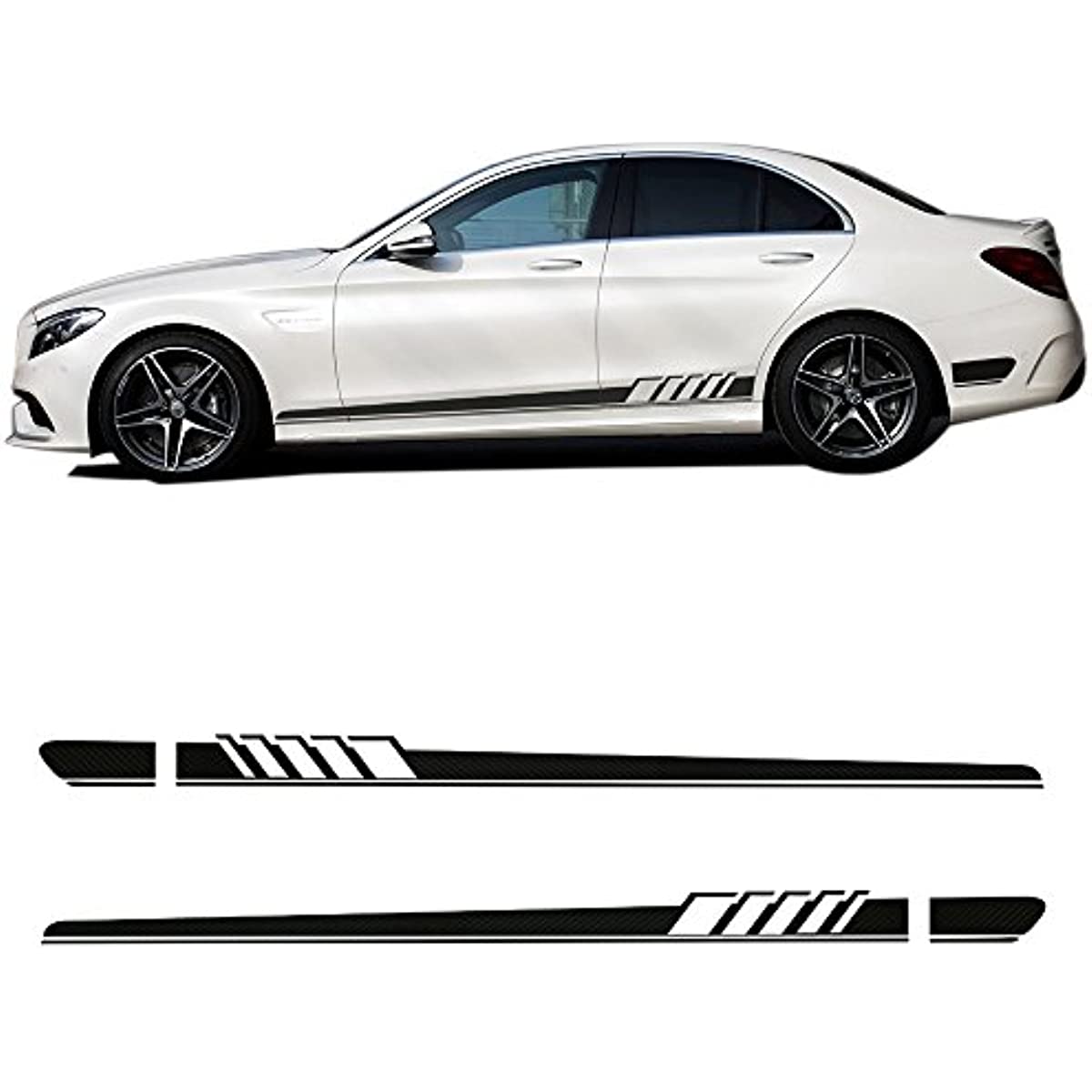 NEW Edition / Style Side Stripe Sticker / Mercedes-Benz W212 E