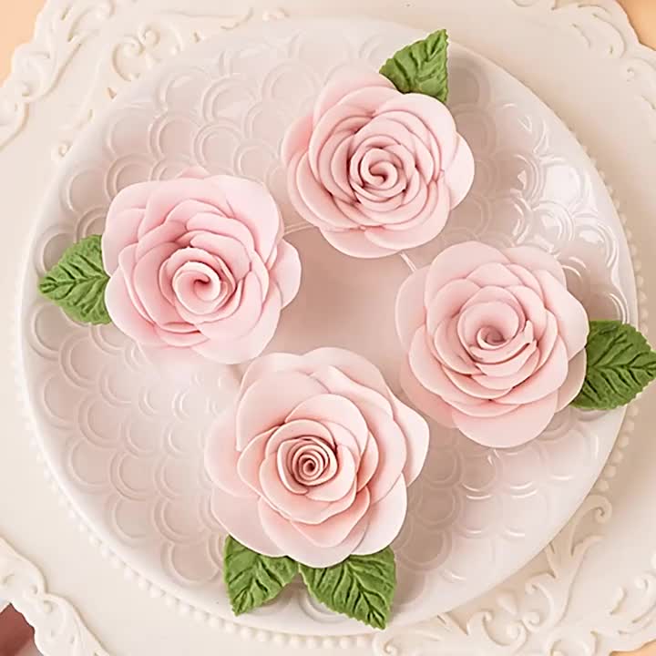 Stampo Torta Fiore Rosa Grande 3d Stampo Cioccolato Fondente - Temu Italy