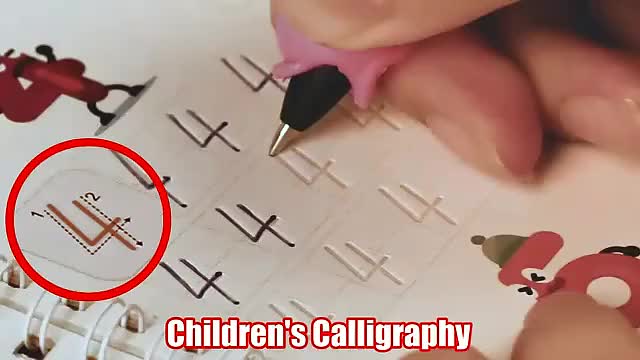Reusable 3D Textbook For Calligraphy Numbers 0-100 For Kids – Kids