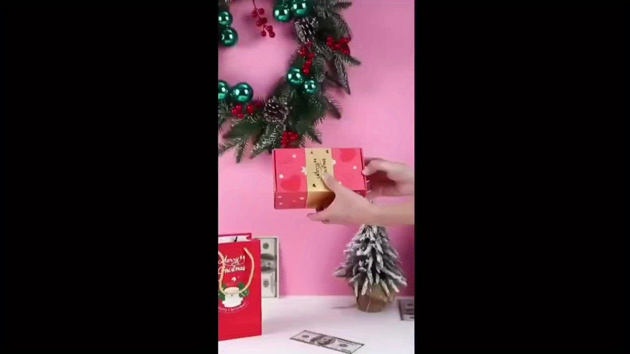 Seeroze Coffret Cadeau Surprise Noël, Explosion Coffret Cadeau Surprise -  2023 Nouveau Joyeux Noël, Boîte Rebond Créative Boîte Papier Pliante