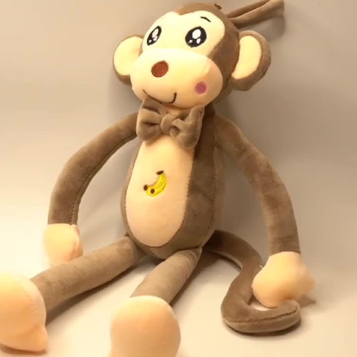 Adorable Monkey Plush Toy Soft & Cuddly Animal Friend for Playtime Festive Decor