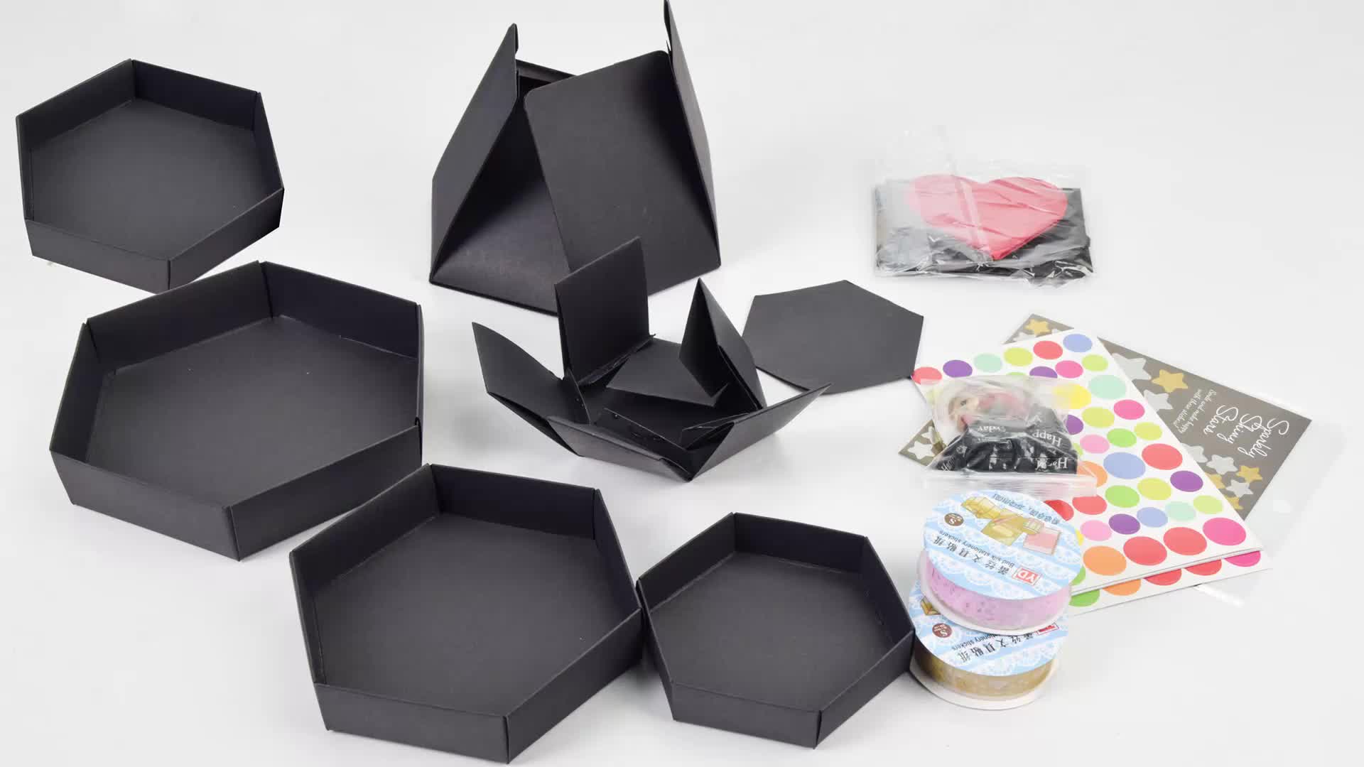 Explosion Box Diy Explosion Gift Box With 6 Faces Main - Temu