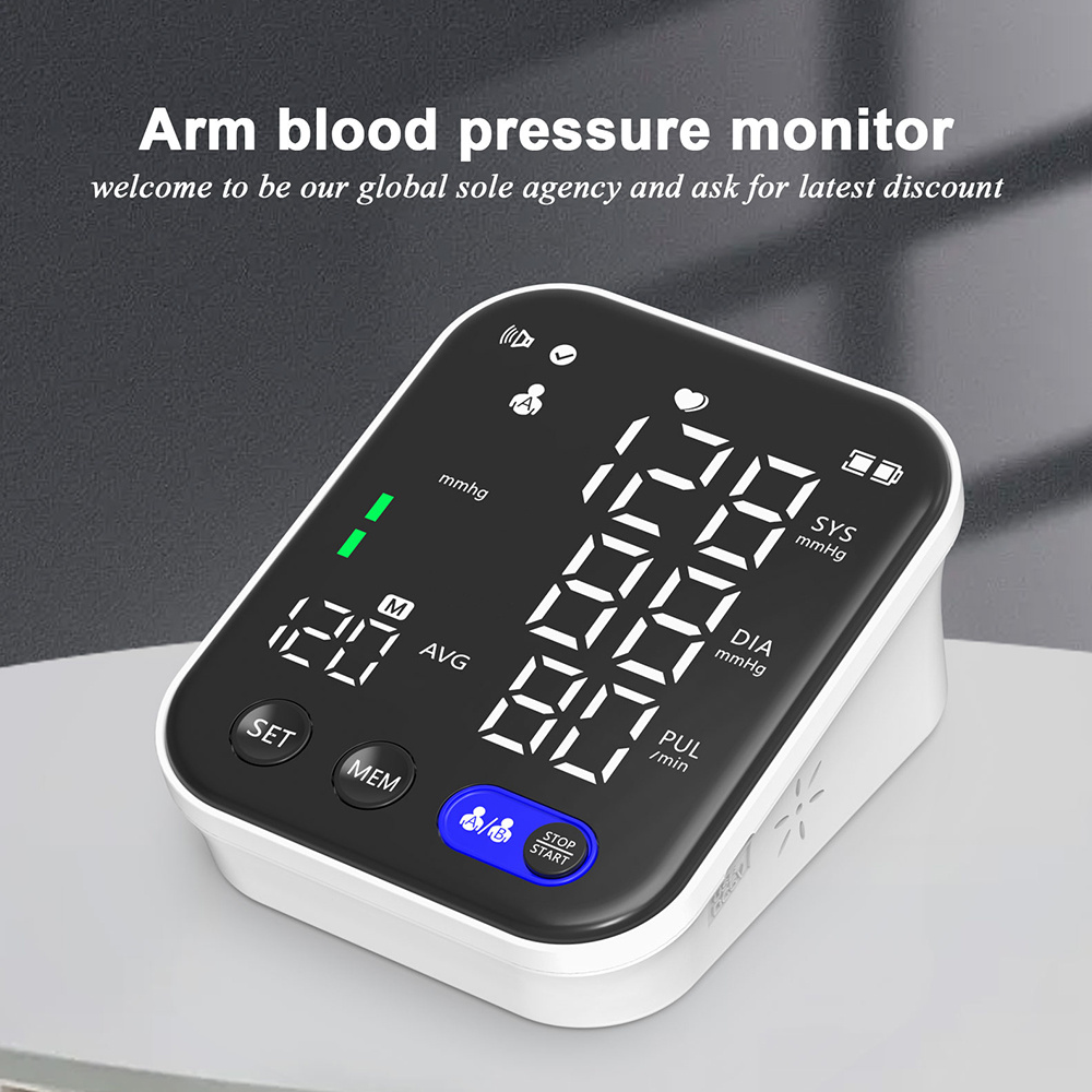 Pressure Monitors Blood Pressure Monitors for Home Use Upper Arm Cuff LED Backlit Screen Digital BP Monitor Automatic Blood Pressure Machine Stores Up To 240 Readings for Two Users 120 Each