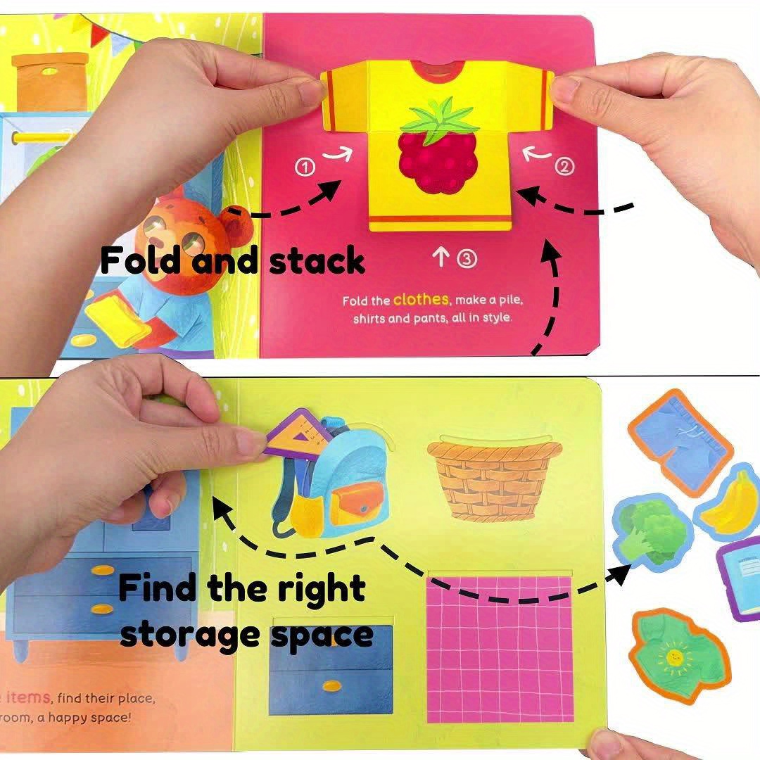 Bear's Tidy Up Time Push-Pull Book for Good Habits