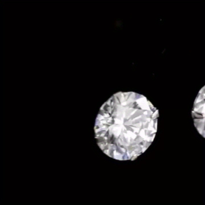 2 Pack S925 CZ Stud Earrings Boho Style Hypoallergenic Jewelry