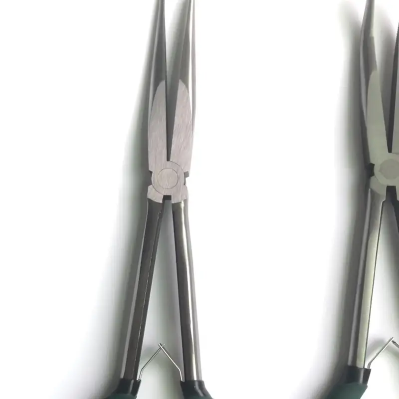 5pcs Long Needle Nose Pliers Set, 27.94cm Gerade Zange, 45/90 Grad Gebogene  Zange, Diagonalzange Und O-förmige Spitze Handwerksreparaturwerkzeuge