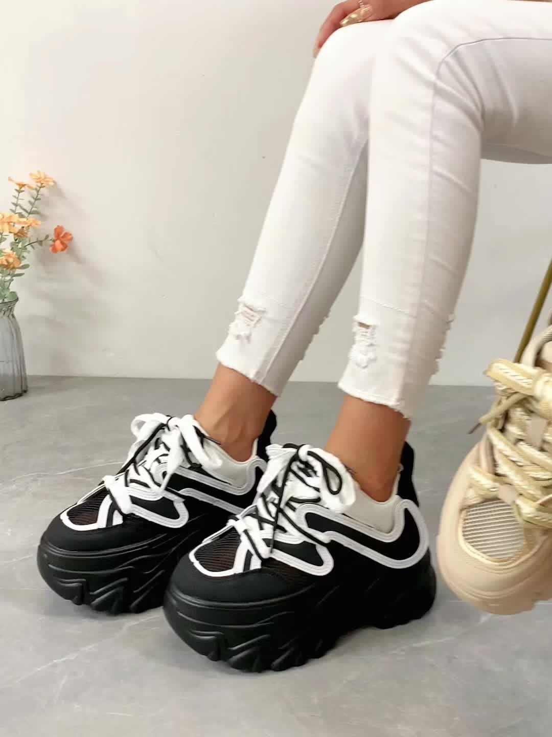 Fashion Summer And Autumn Women Sneakers Shoes Mesh Breathable And  Comfortable Black Lace Up Flat Casual Bend Sneakers Women Womens Walking  Shoes Sneakers Trending Sneakers for Women Node Sneakers for 