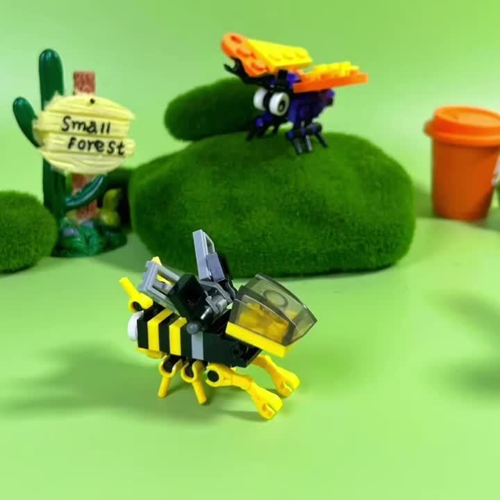 3pcs Insect Building Blocks Toy Set for Boys