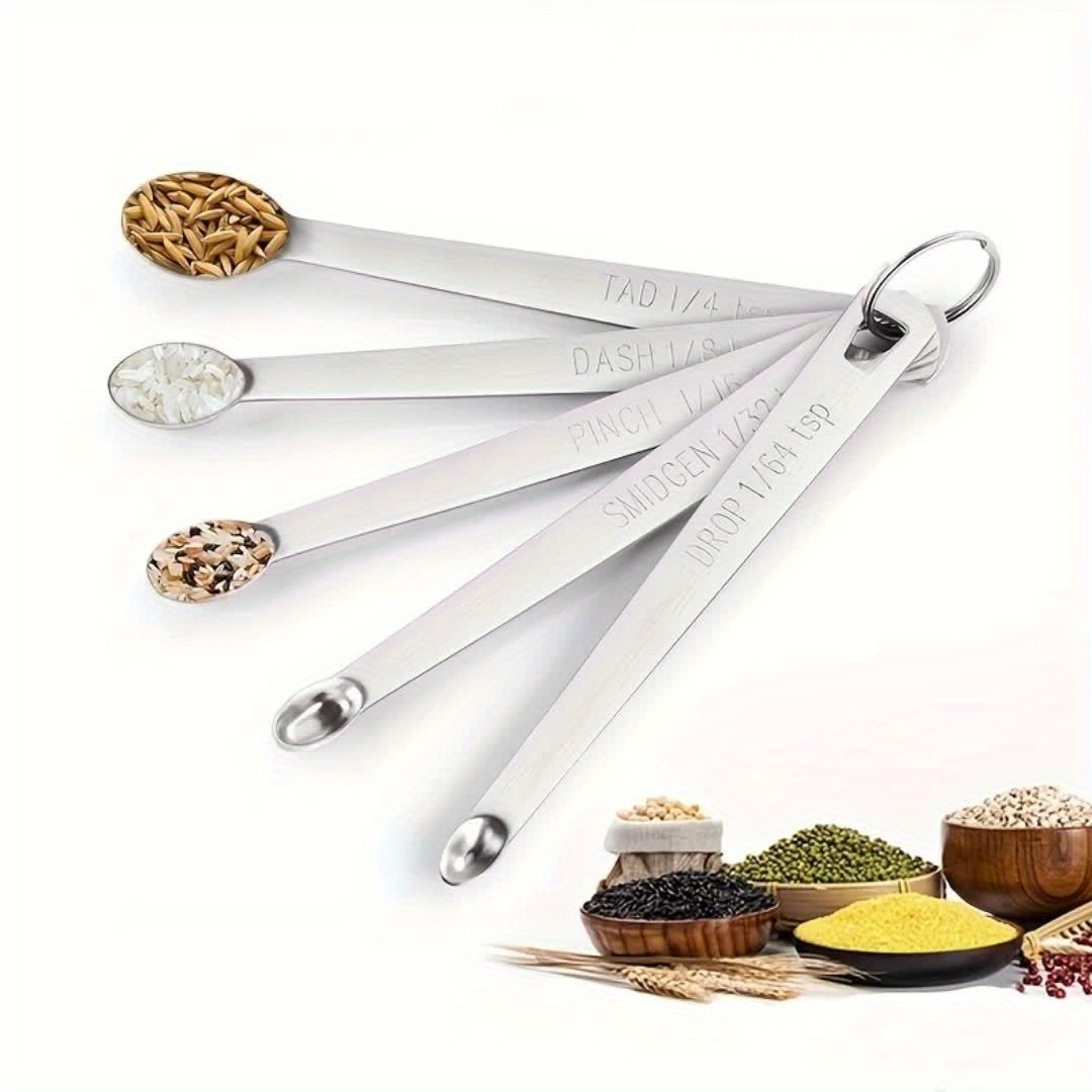 Stainless Steel Mini Measuring Spoons Creative - Temu