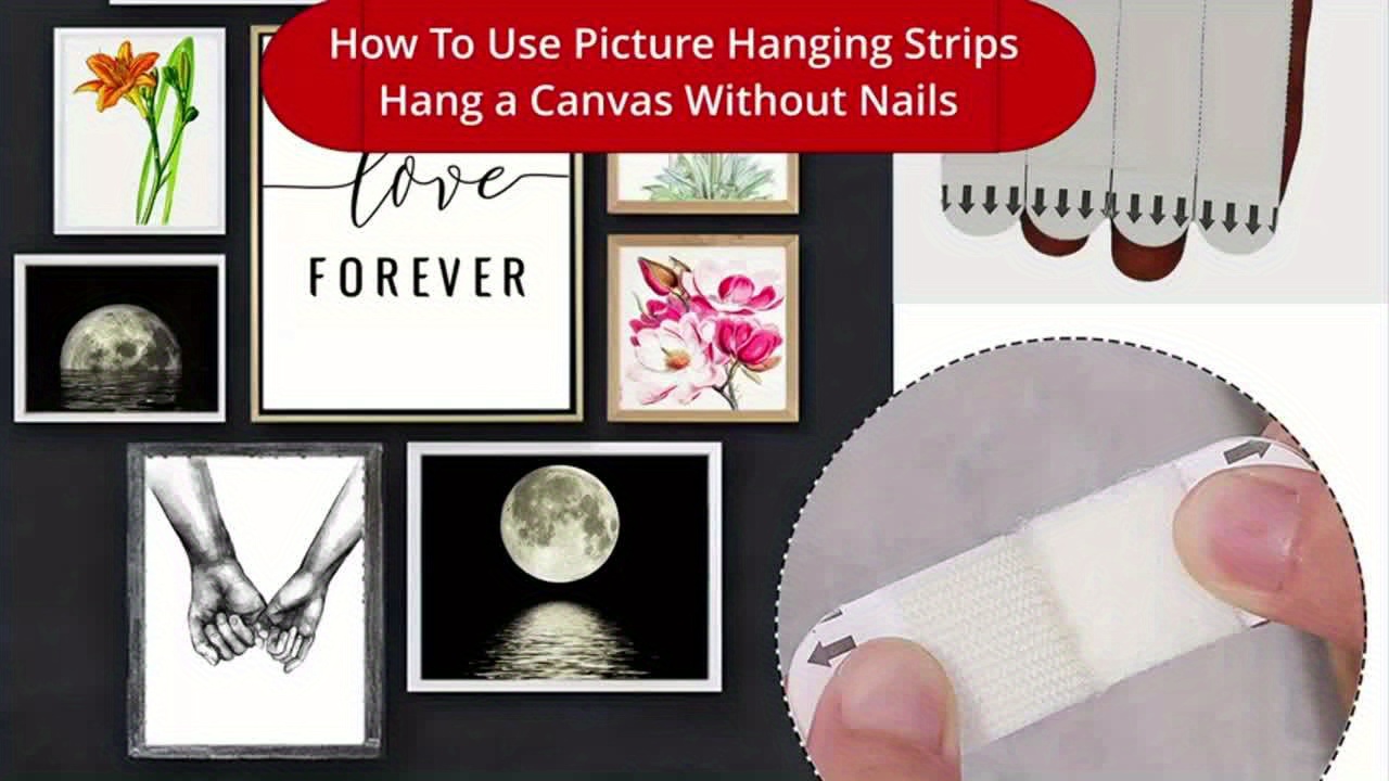 How to Use Picture Hanging Strips