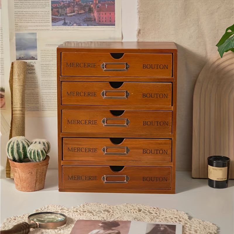 4/8 Uds Accesorios Muebles Cajón Vintage Caja Madera Patrón - Temu Chile