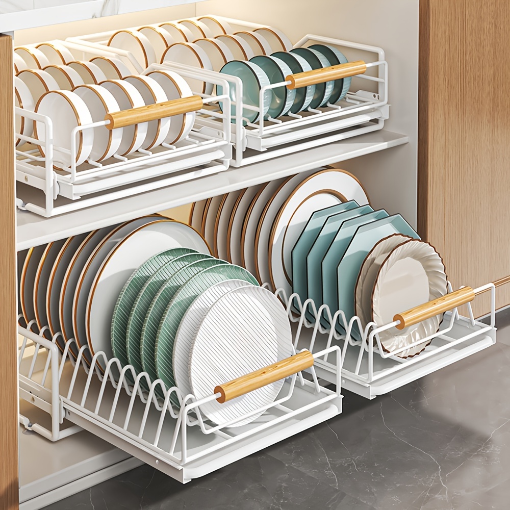 Dish Rack Under Sink Pull out Type Cabinet Built in Dish - Temu