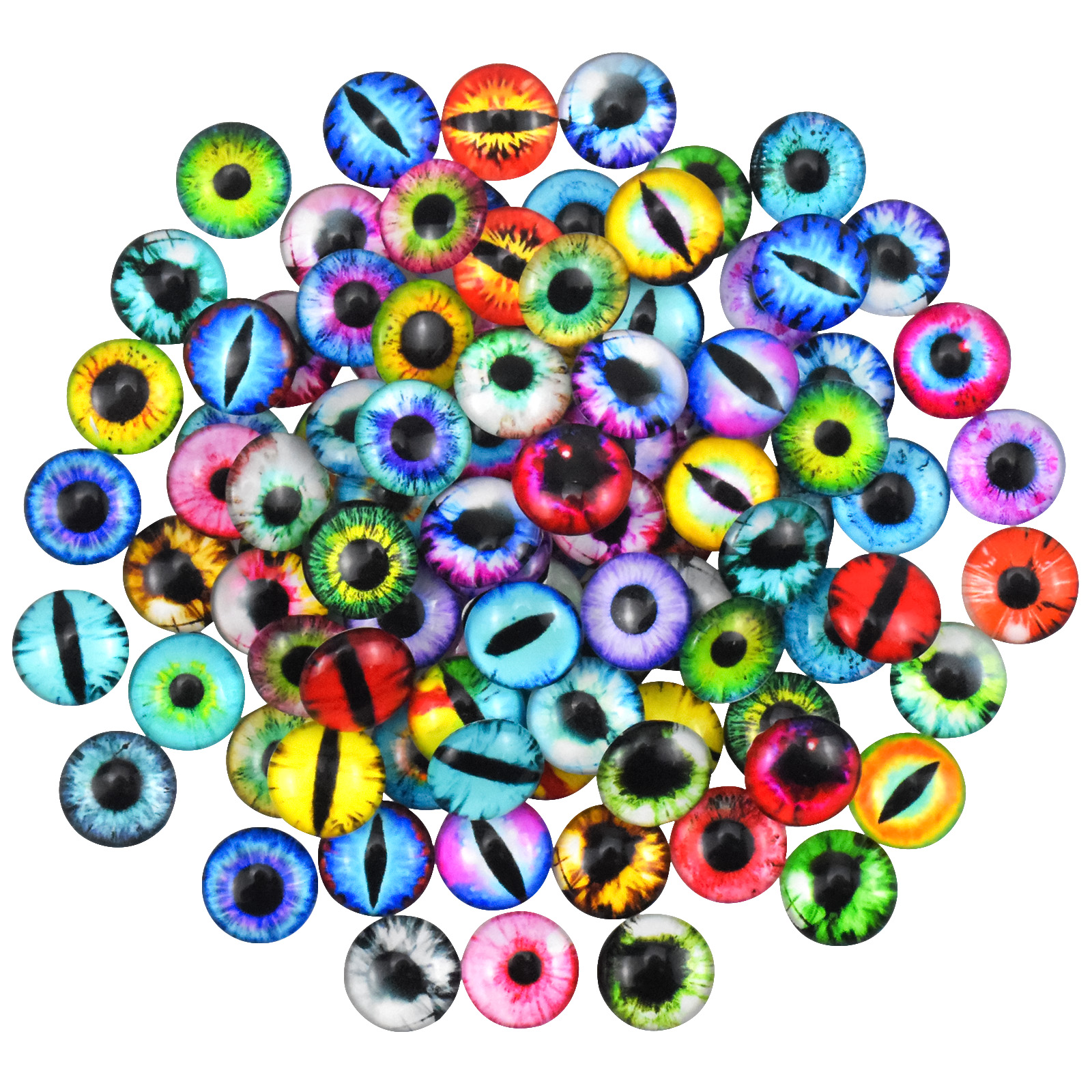 Half Round Eyeballs halloween Glass Human Eyes For Art Dolls - Temu