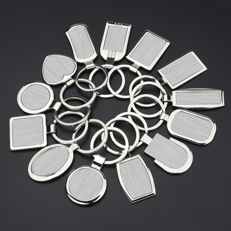 100Pcs/Lot White Plastic Buckle Button Keychain PP Clip Transparent Folding  Ornament Keyring Key Chain DIY Accessories