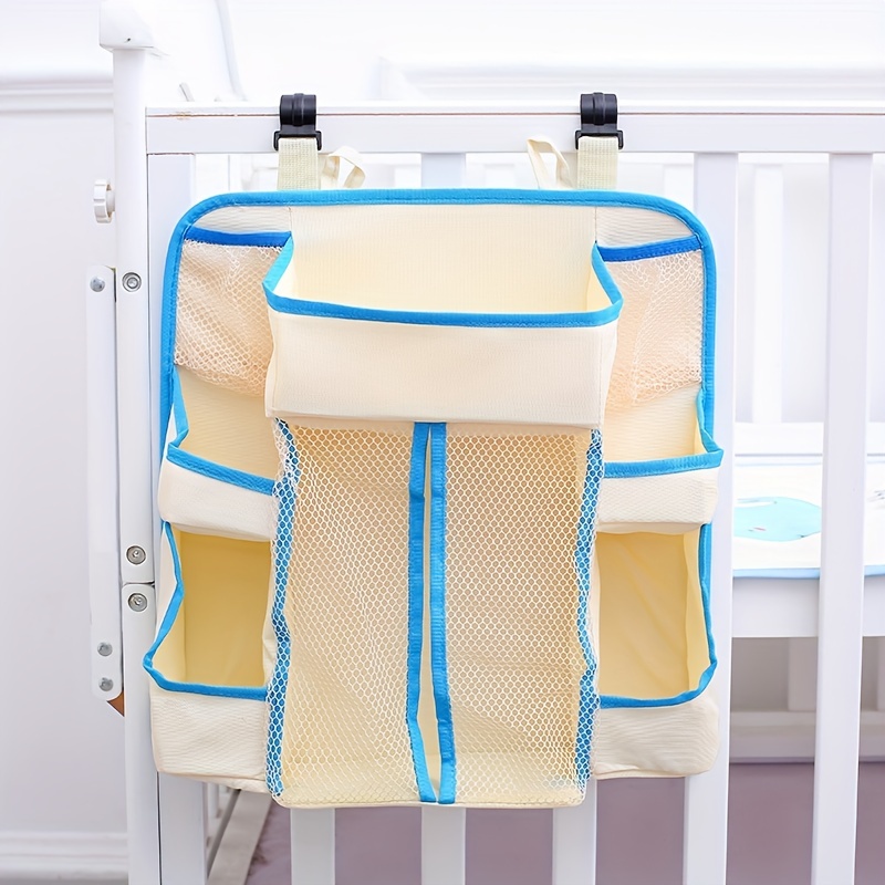 Bedside Hanging Bags Milk Bottle Bibs Storage Bag Crib Organizer