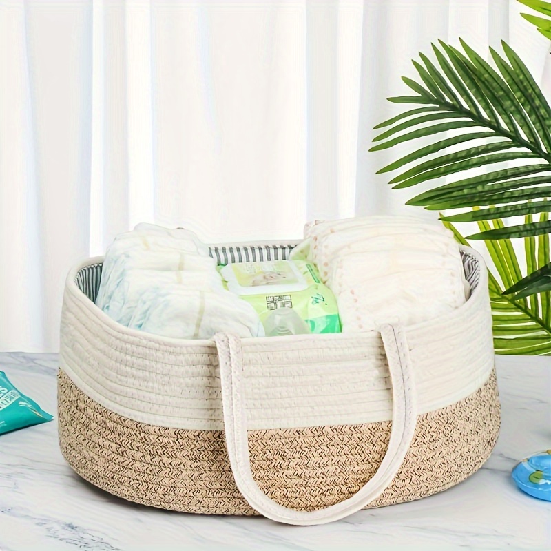Home For Each - Portable Diaper Caddy Storage Bag with Roll Lid