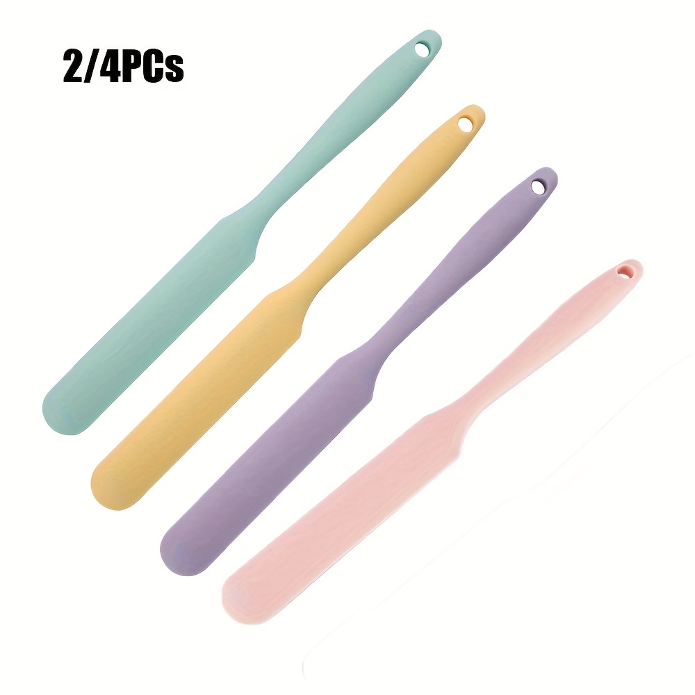 Silicone Telescopic Spatula, Makeup Spatula, Reusable Mini Spatula, Thin Jar  Scraper, For Cosmetics Reusable Beauty Spatula Jar Spatula Food Scraper,  Kitchen Supplies - Temu