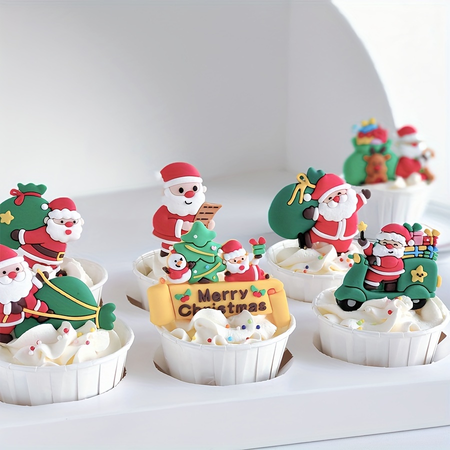 Bell Santa Claus Snowflake Tree Sugarcraft Fondant Christmas Cake Molds  Mould for the Kitchen Baking Cake