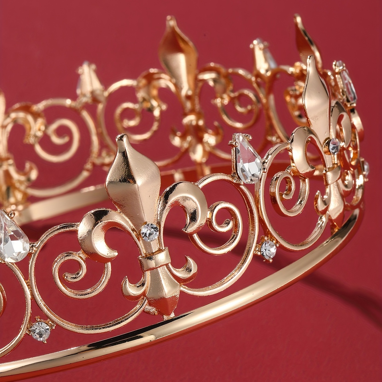 Coronas de metal para adultos, hombres y mujeres, coronas de metal de  cristal, para cumpleaños, graduación, coronas de tiara completa, decoración  para