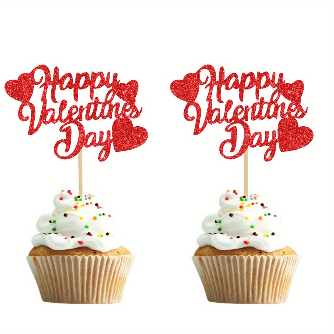 300pcs Decoraciones Comestibles Pasteles San Valentín Topper - Temu