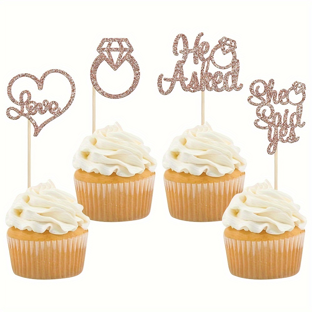 Mariée À Être Cake Topper Cupcakes Drapeau Bridal Shower Supplies