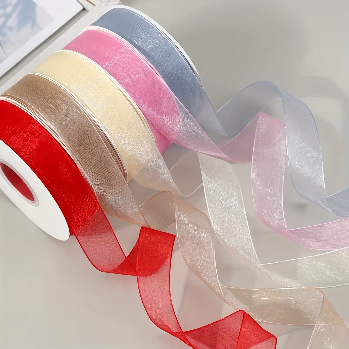 22.9 Yards Wide Ribbons Satin Ribbons Gift Wrapping Ribbons - Temu