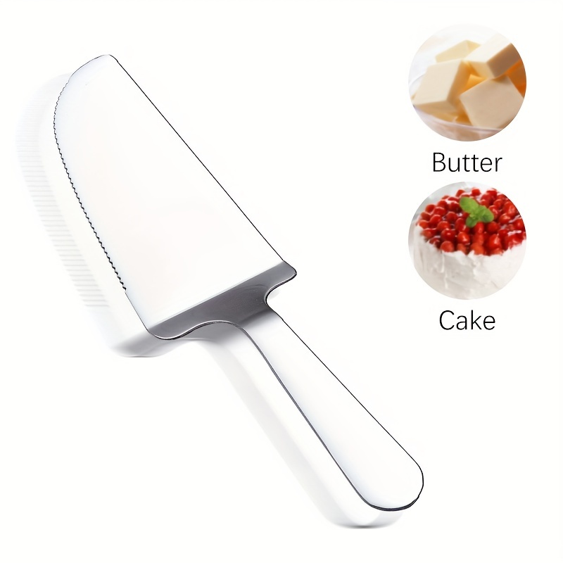 Premium Plastic Curved Handle Cake Spatula With Durable - Temu