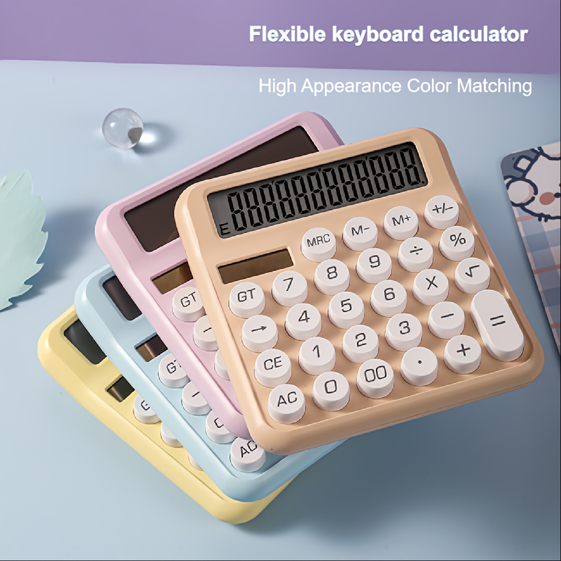  ZMKM Mini reloj calculador electrónico lindo calculadora  pequeña calculadora multifunción escuela primaria hogar calculadora regalo  para niños (color : azul) : Productos de Oficina