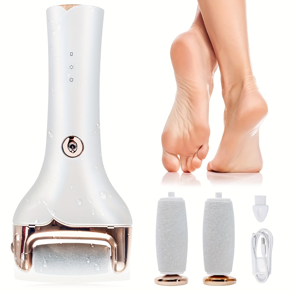 1pc Adjustable Electric Foot Callus Remover with 60pcs Replacement Pads,  Foot Sander Scrubber Hard Skin Remover