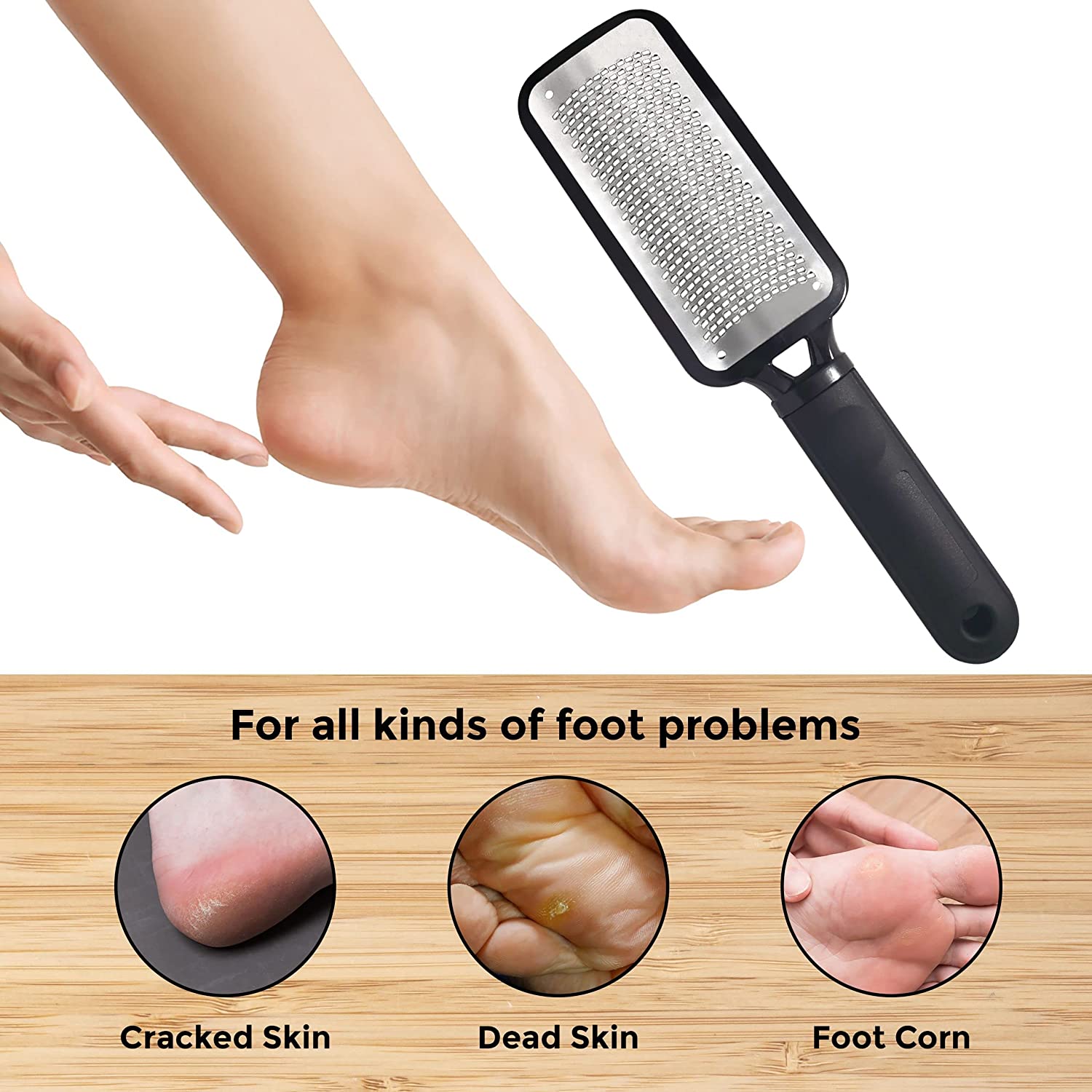 Foot File by Joovre, Best Callus Remover for Dry and Wet Feet