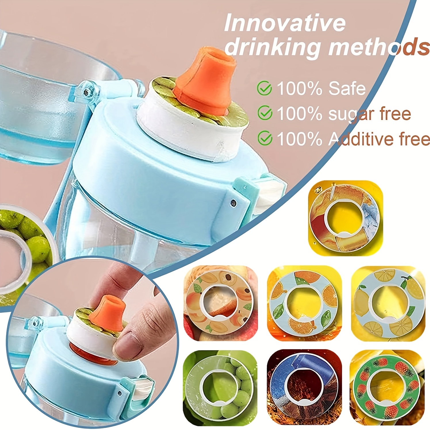 Creative Cartoon Smiley Face Plastic Water Bottle Children Ice Cream  Fitness and Sports Suction Plastic Cup with Shoulder Strap - AliExpress