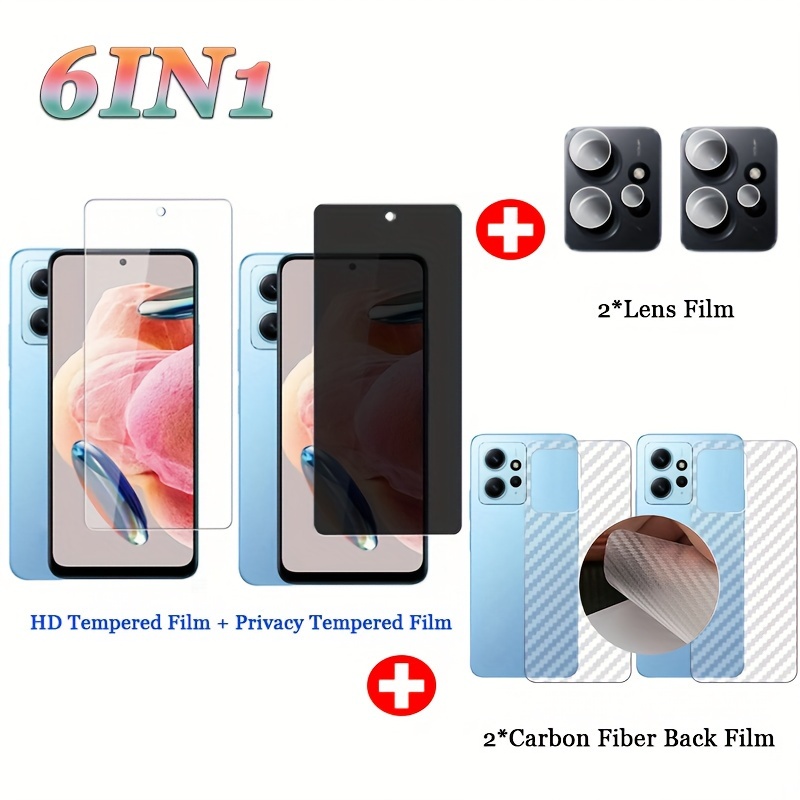 3D Camera Lens Protector for Xiaomi Redmi Note 12 Pro Plus Turbo note 11  11s Pro 5G Clear Tempered Glass Back Lens Screen Case