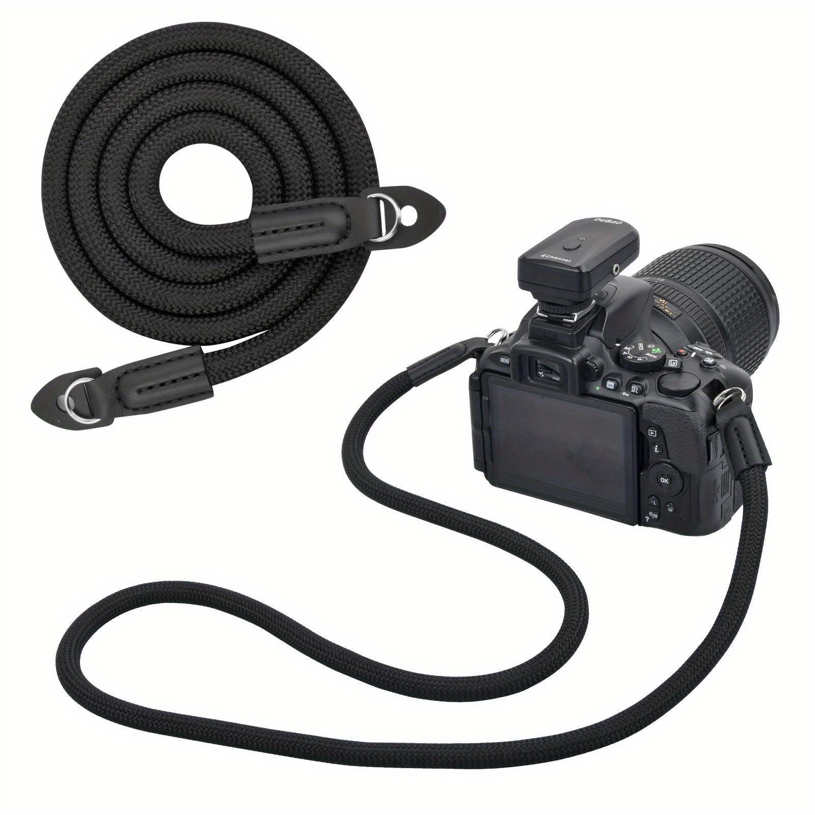 Vintage Camera Strap,Nylon Climbing Rope Camera Shoulder Neck Strap for  Micrrorless SLR DSLR Camera