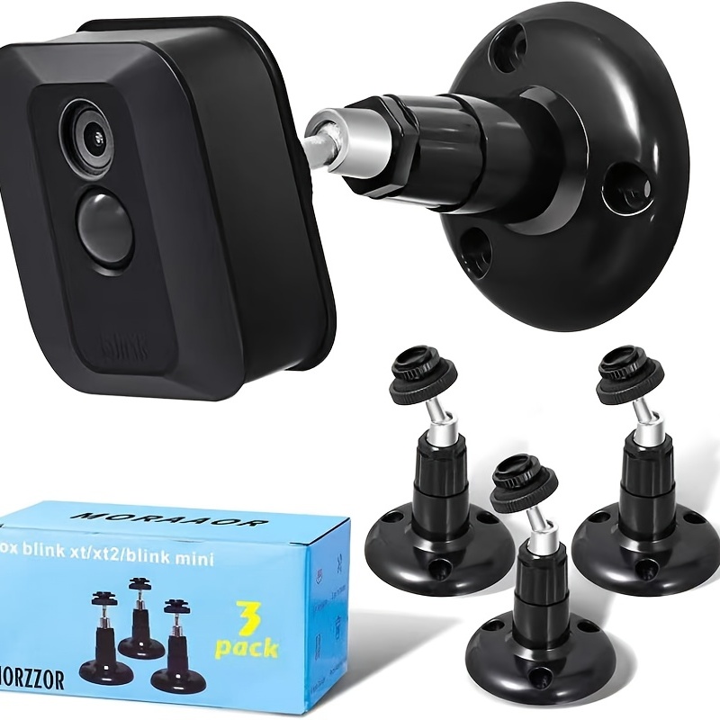 Adhesive Blink Outdoor Indoor (3rd Gen) & Sync Module Camera Mount, 3+1  Pack Holder, No Hassle Installation, No Screws, No Mess Bracket Stand