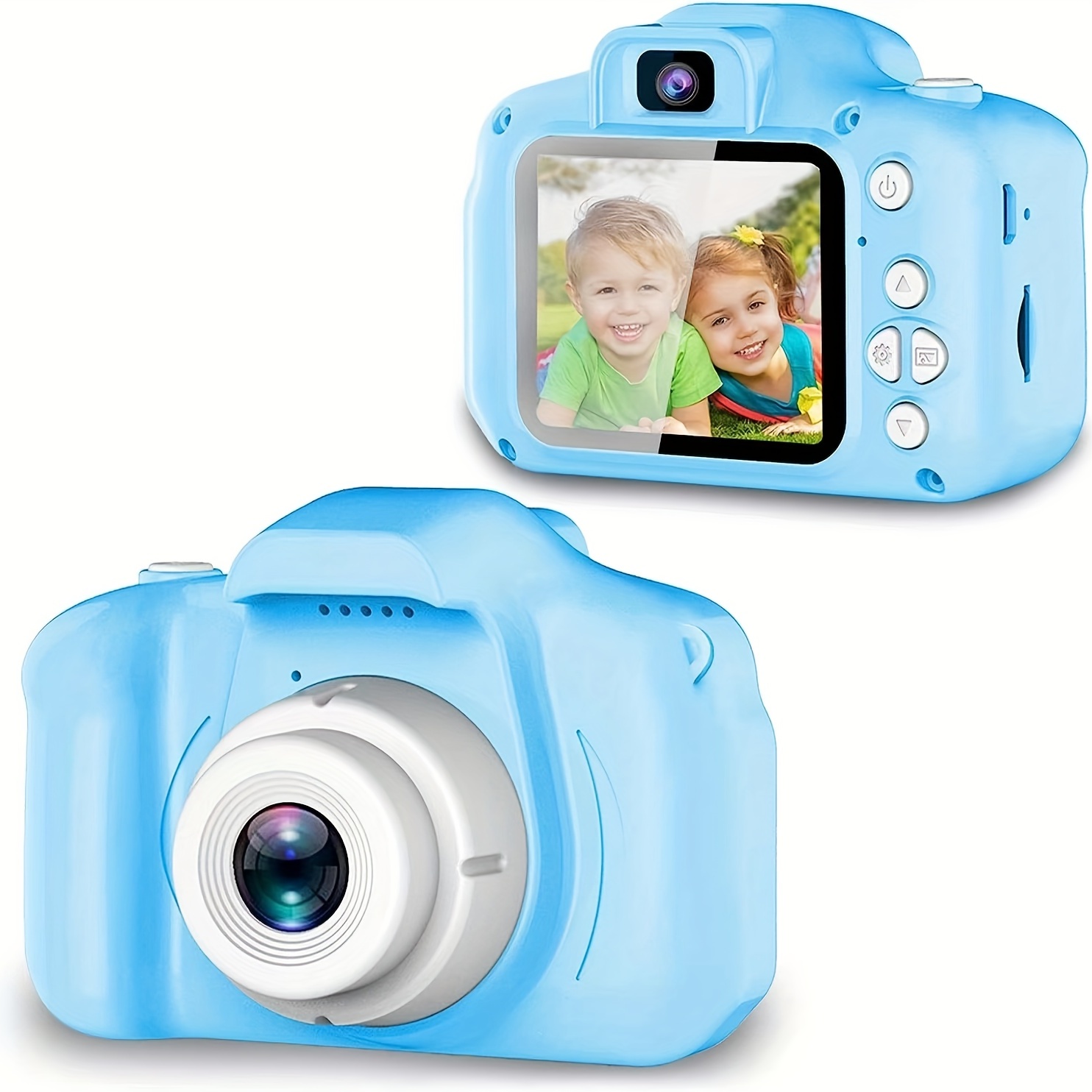 Cámara para niños y niñas, juguetes para cumpleaños de 3, 4, 5, 6, 7, 8  años, cámara de video digital portátil para niños de 3 a 10 años (azul)